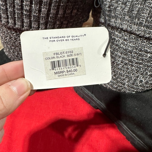 NWT Gold Toe Winter Boots Black/Gray - Picture 8 of 9